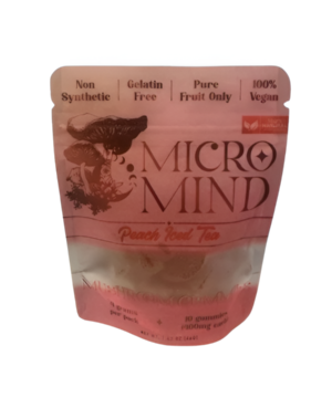 micro mind gummies peach iced tea